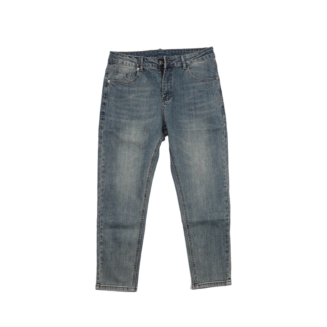 qc2093无漆九分牛仔裤