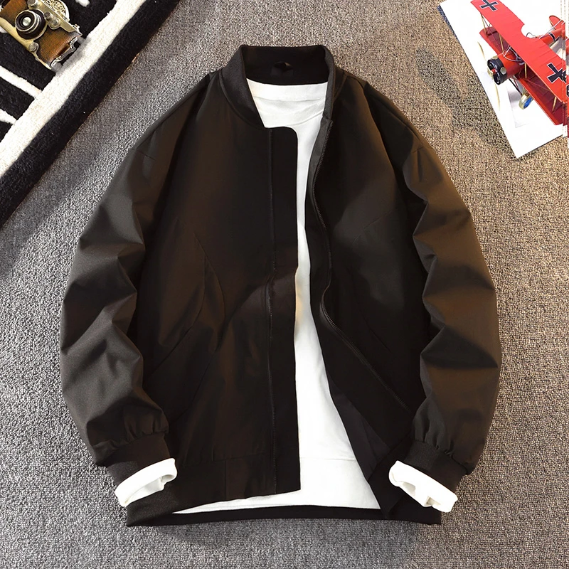 潮流春季飞行员夹克运动裤男士宽松休闲棒球服外套韩版棒球服帅气