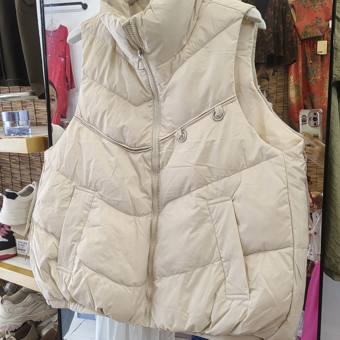 100g以下（不含）纯色纽扣短款马夹韩版秋冬保暖马甲