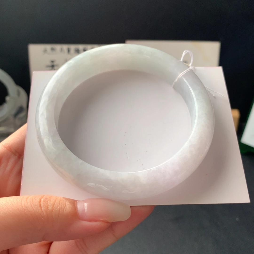 翡翠未镶嵌手镯16号帝王裂59.5-12.9-9.1