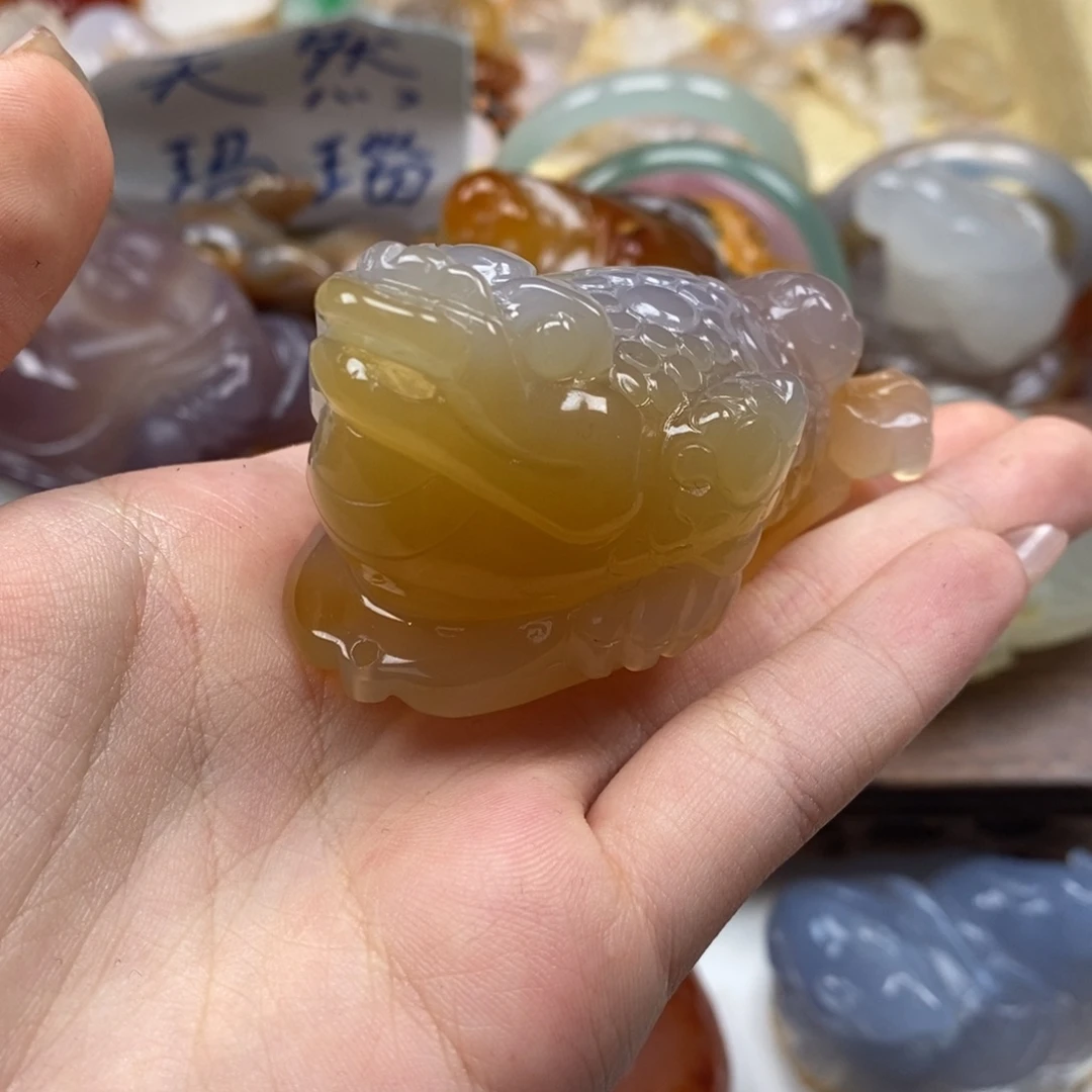 ᰔ***࿐玛瑙/玉髓未镶嵌颈饰