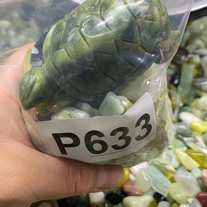 岫玉未镶嵌鱼缸石