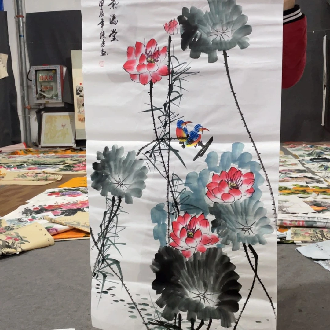 国画国画作品画心一张