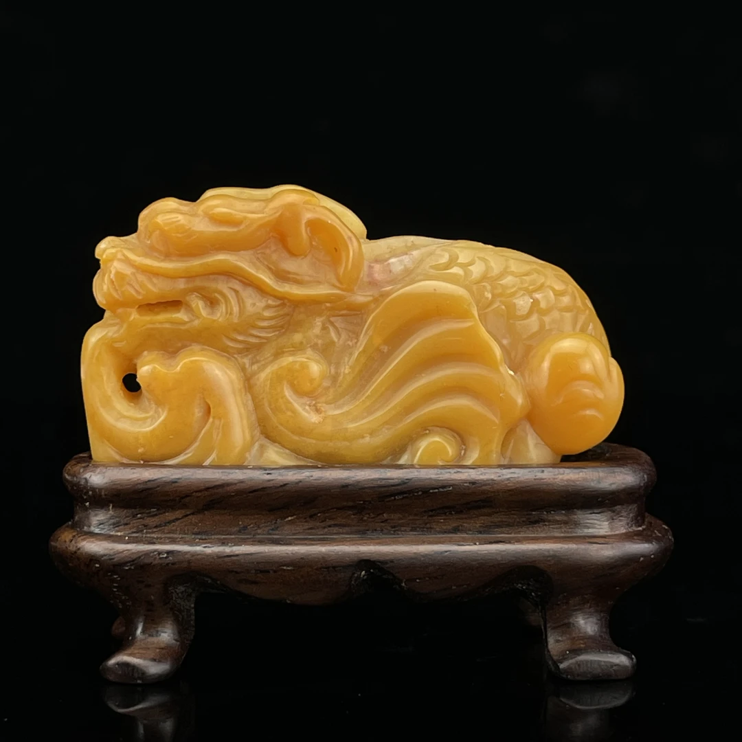 苏良权作/田黄 独占鳌头/朵云轩TW15008HC