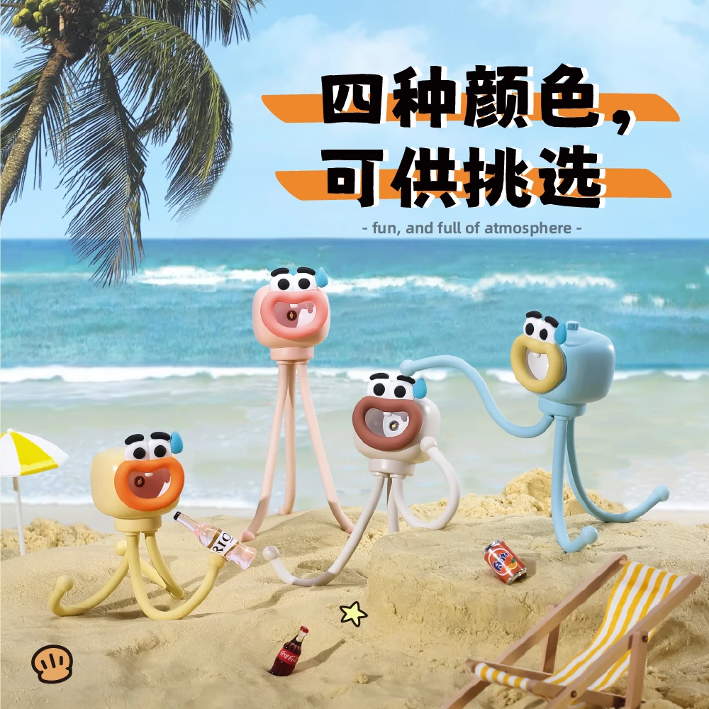 ins迷你小夜灯创意摆件搞怪章鱼萌宠抖音可爱卡通免打孔个性时尚