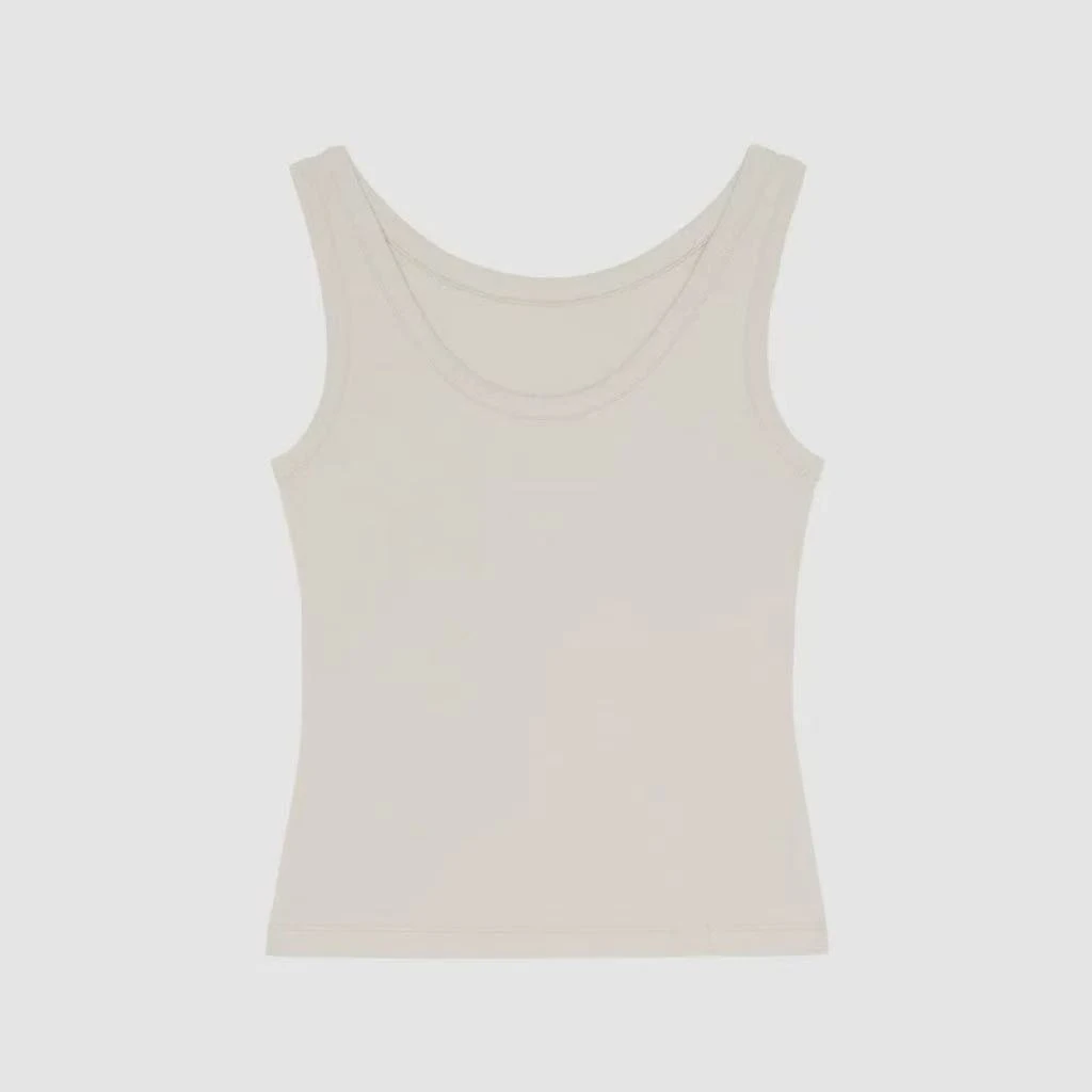 252女士Z夏日纯色背心