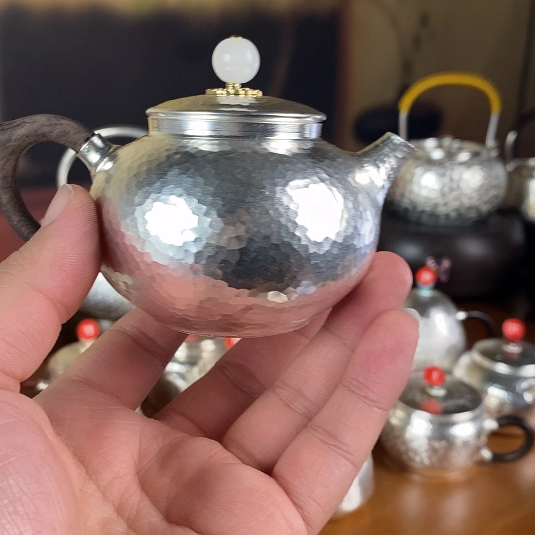 F***厨手工制作茶器泡茶银衣壶