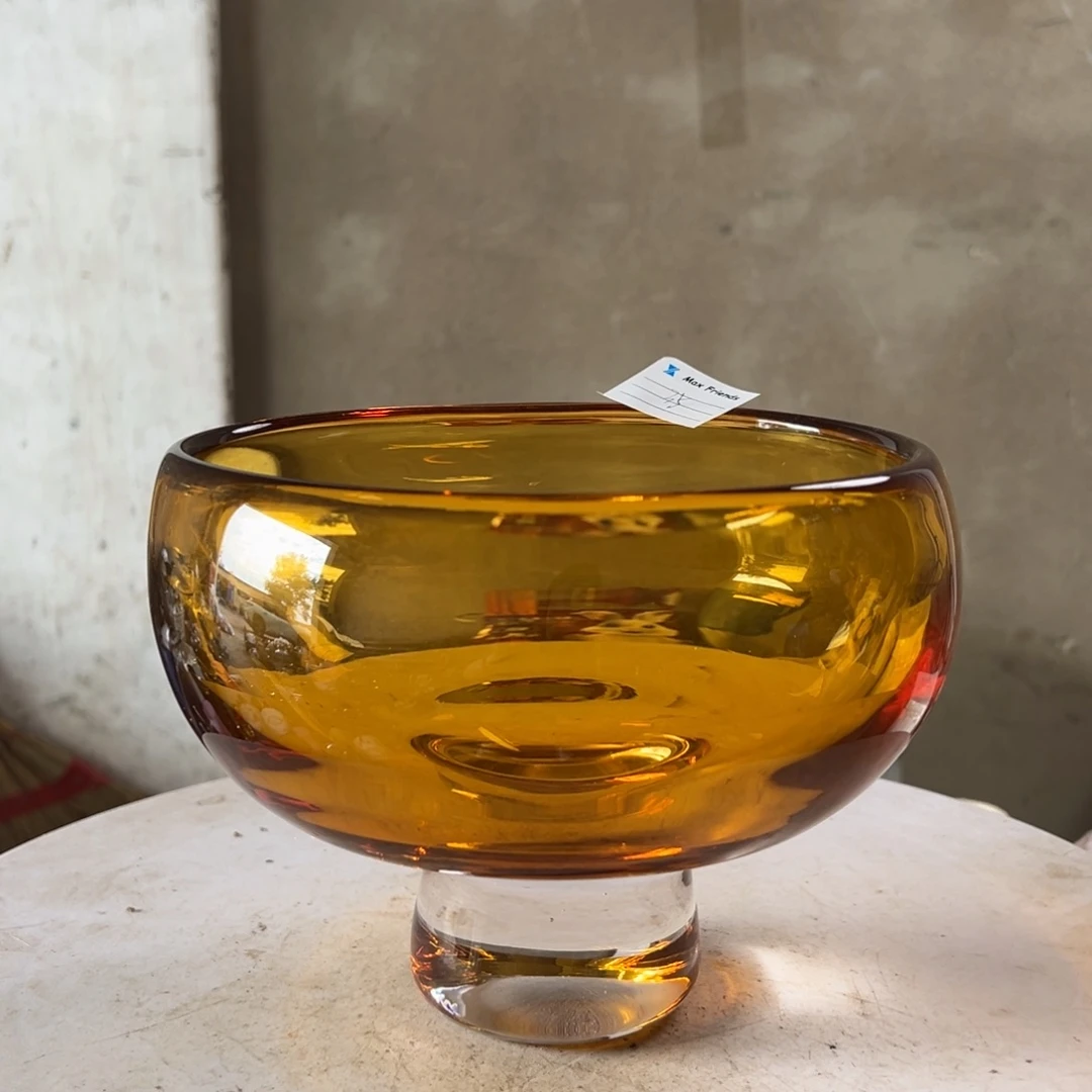 弘扬琉璃花器微瑕高度15