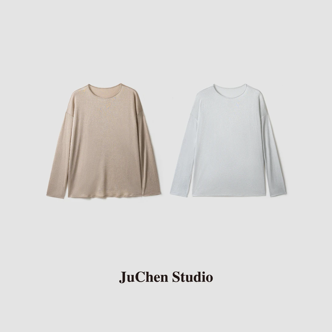 “星空衫”慵懒丝滑16针醋酸针织罩衫夏薄凉感皮肤衣 SS117001-192