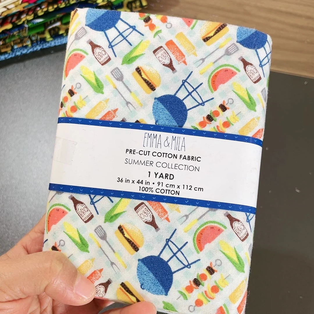 一码纯棉平布90长1.1米宽果子布艺