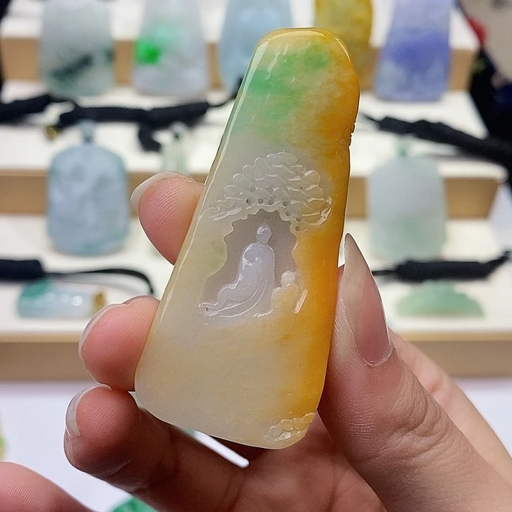 颈饰未镶嵌翡翠翡翠