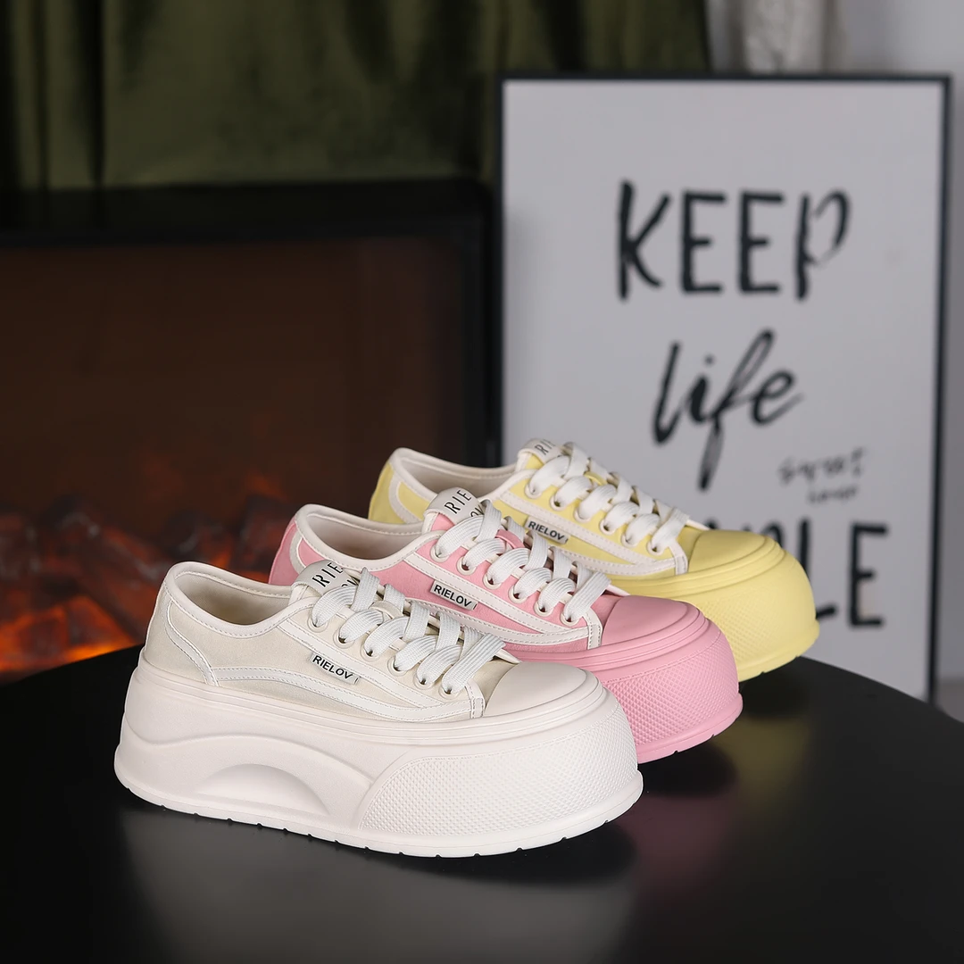 【RIELOV●多巴胺】增高6cm时尚潮流百搭女士休闲鞋971