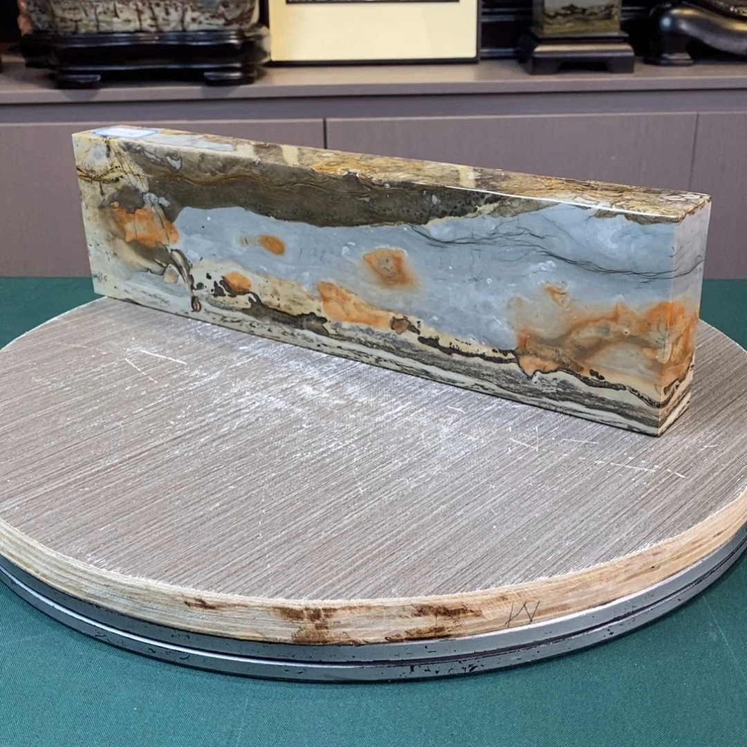 石材广西国画石草花石