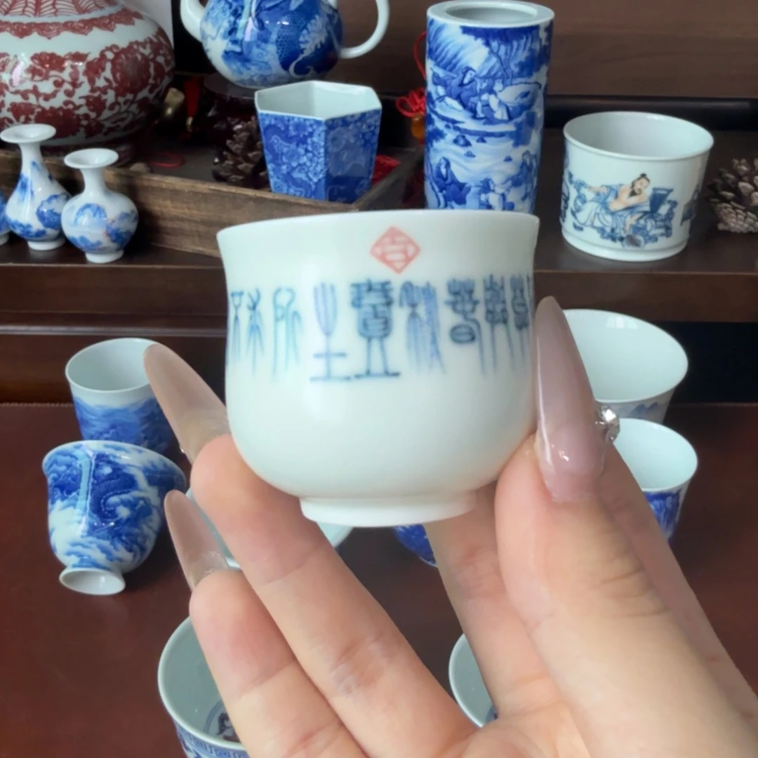 杯景德镇全手绘瓷器