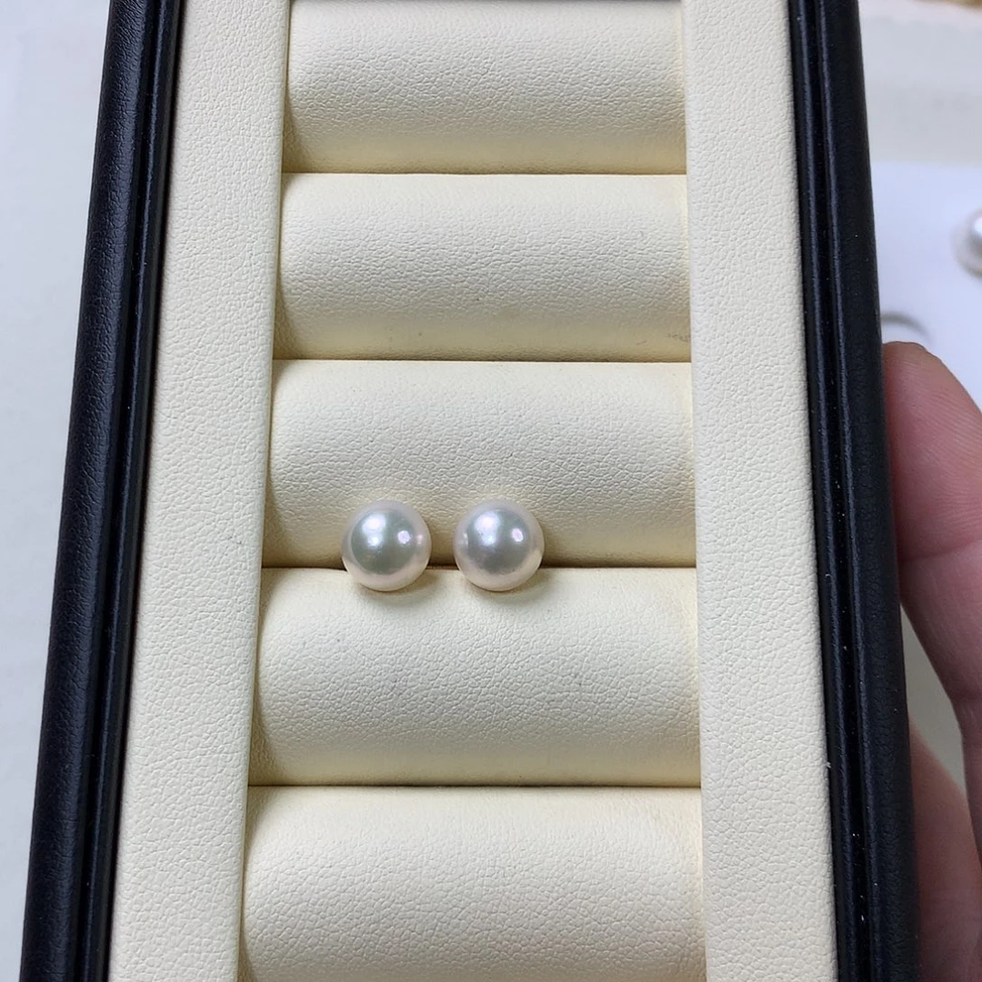 耳饰海水珍珠银S925镶嵌