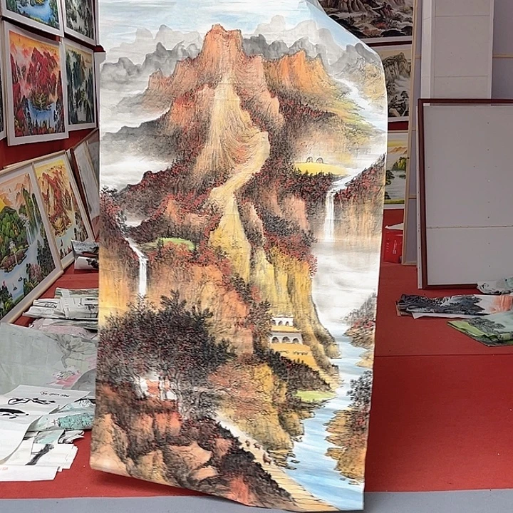 横款180x1竖版大画心，有裂口介意勿拍