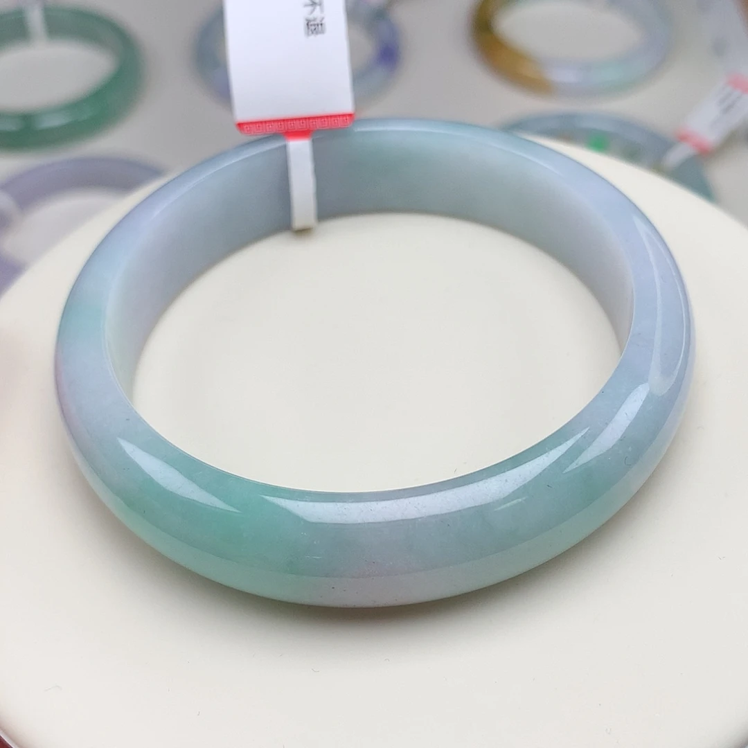 翡翠未镶嵌手镯58圈