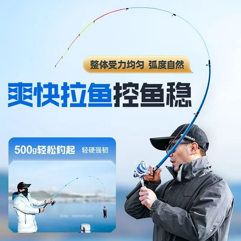 远投岸筏竿实心软尾可用路亚路滑串钩爆炸钩翻板钩大小鱼通钓3