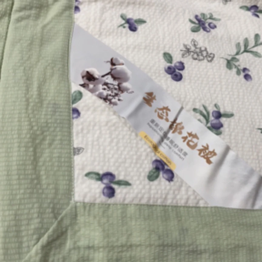 新款泡泡棉双层双人夏凉被，填充物棉花可水洗，双人2米*2.3米左右，