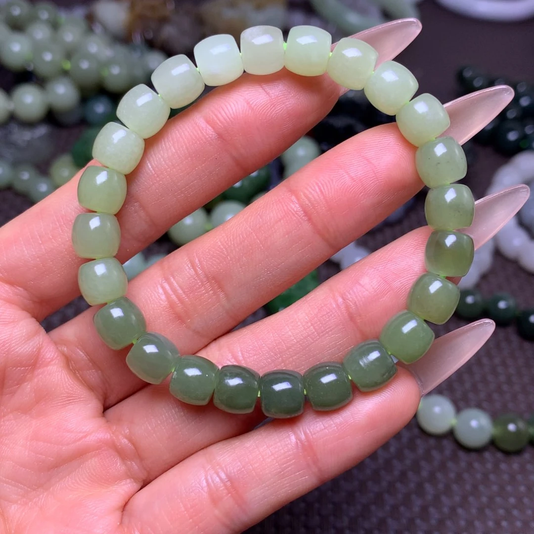 未镶嵌手串和田玉卡8