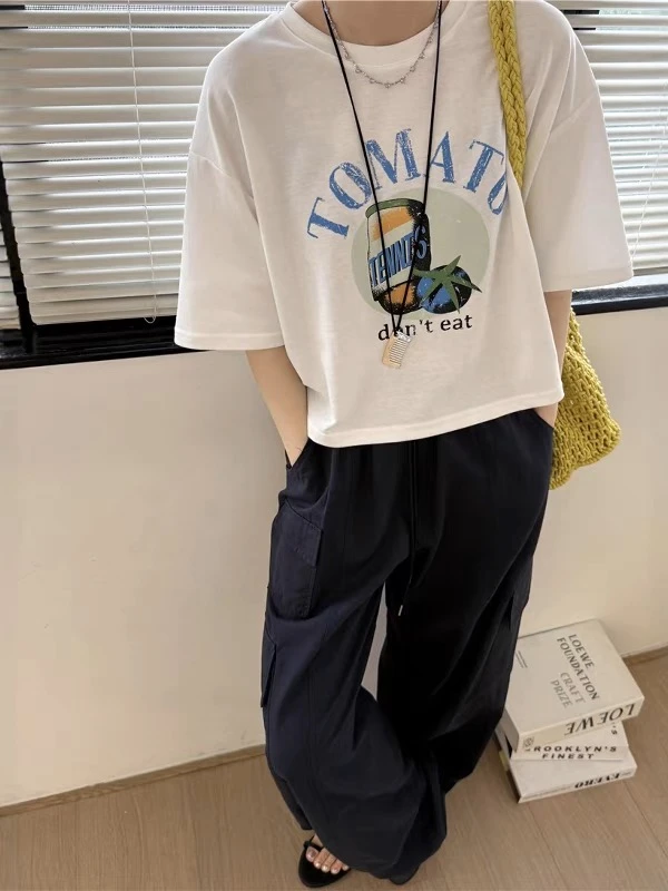 0605-10    女款百搭气质设计感短袖  DY   61053