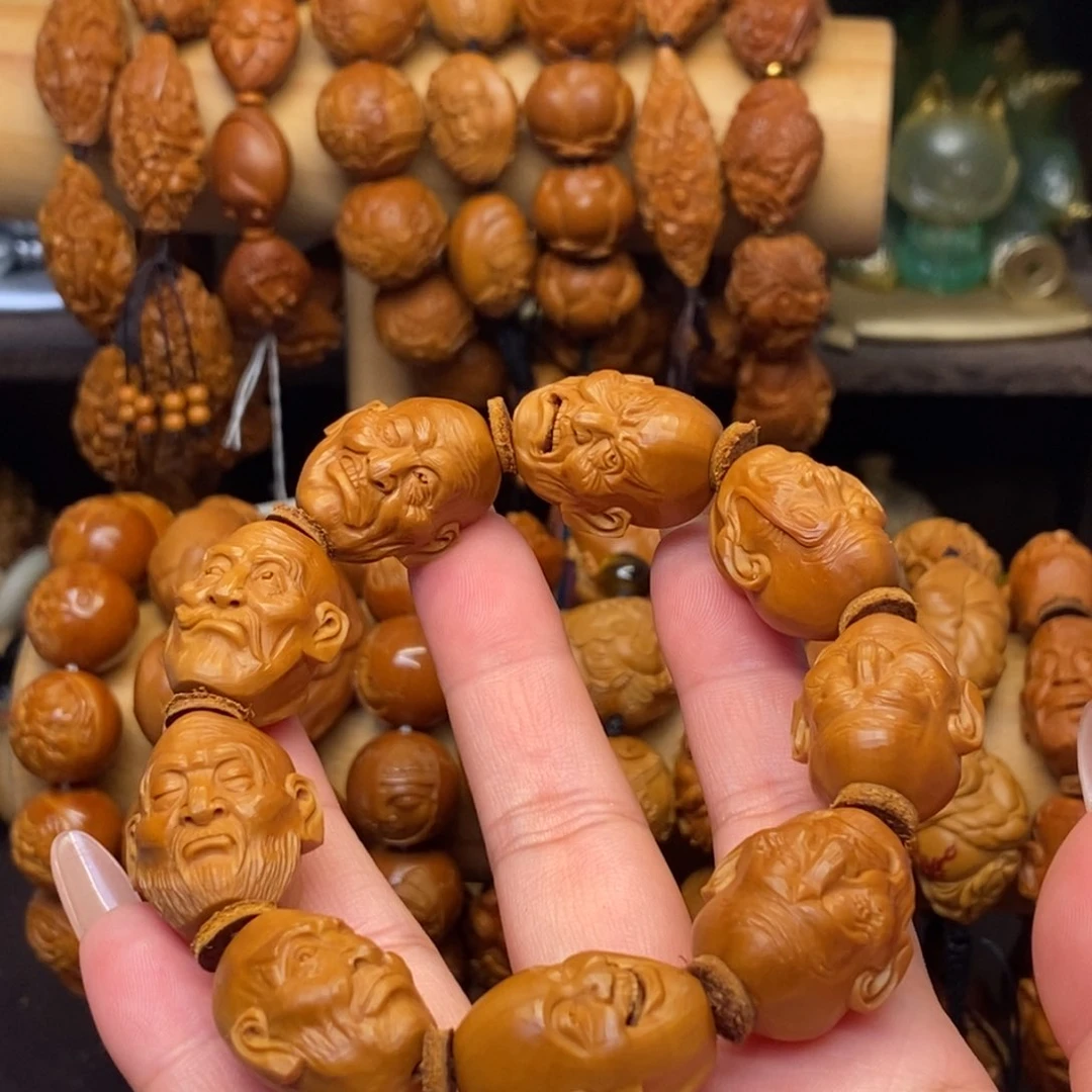 橄榄核手串/手链小***?手工九尊者
