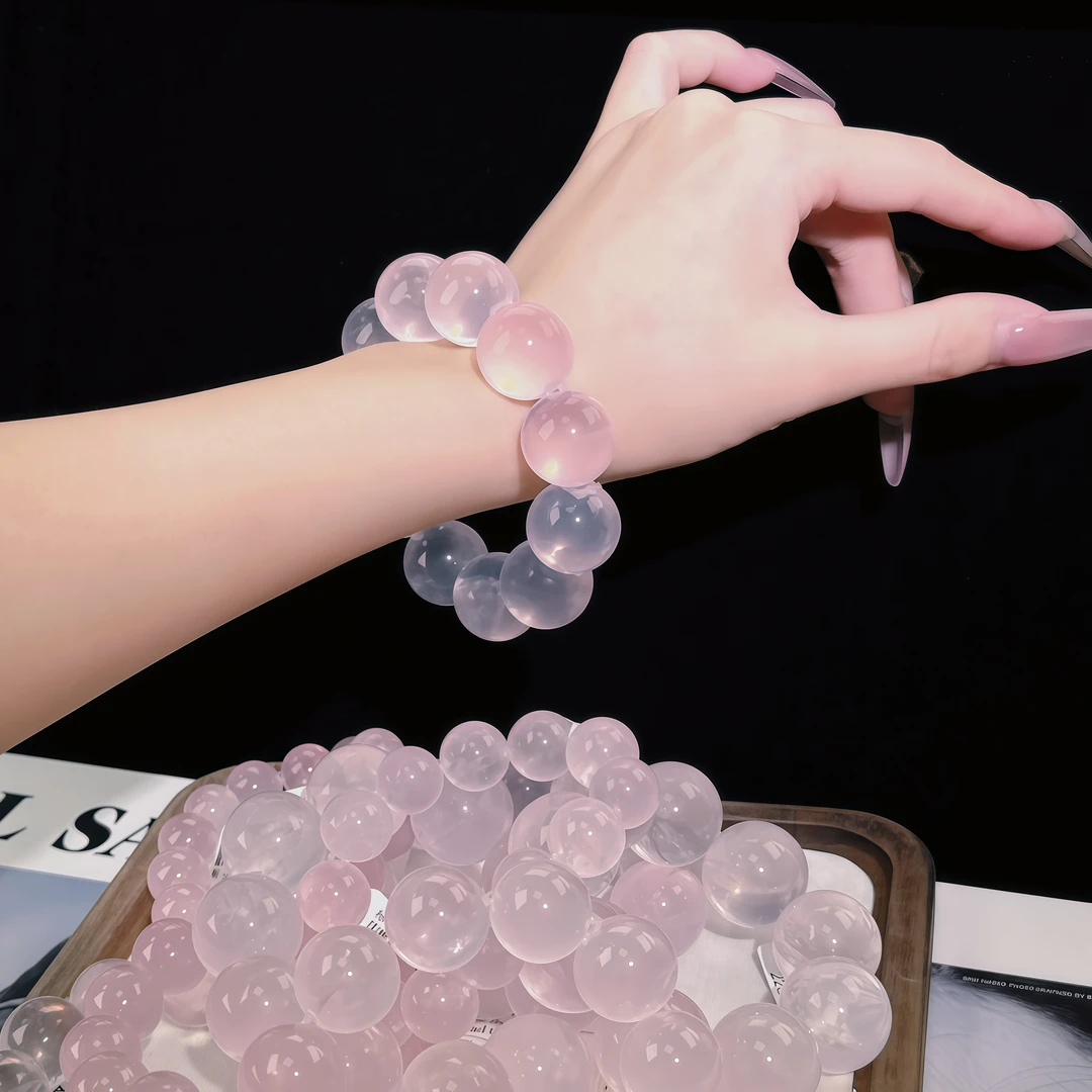 【高品星光紫粉水晶】天然水晶莫桑比克星光紫粉牛鼻孔多样性发其一