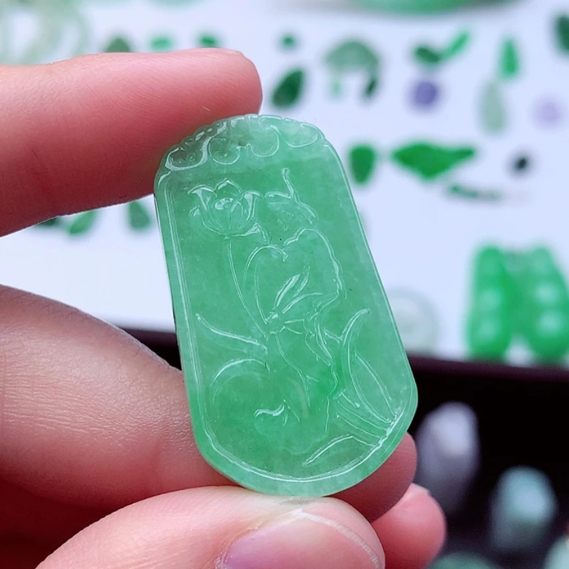 【闪购商品】吊坠(不含链)未镶嵌翡翠花开富贵