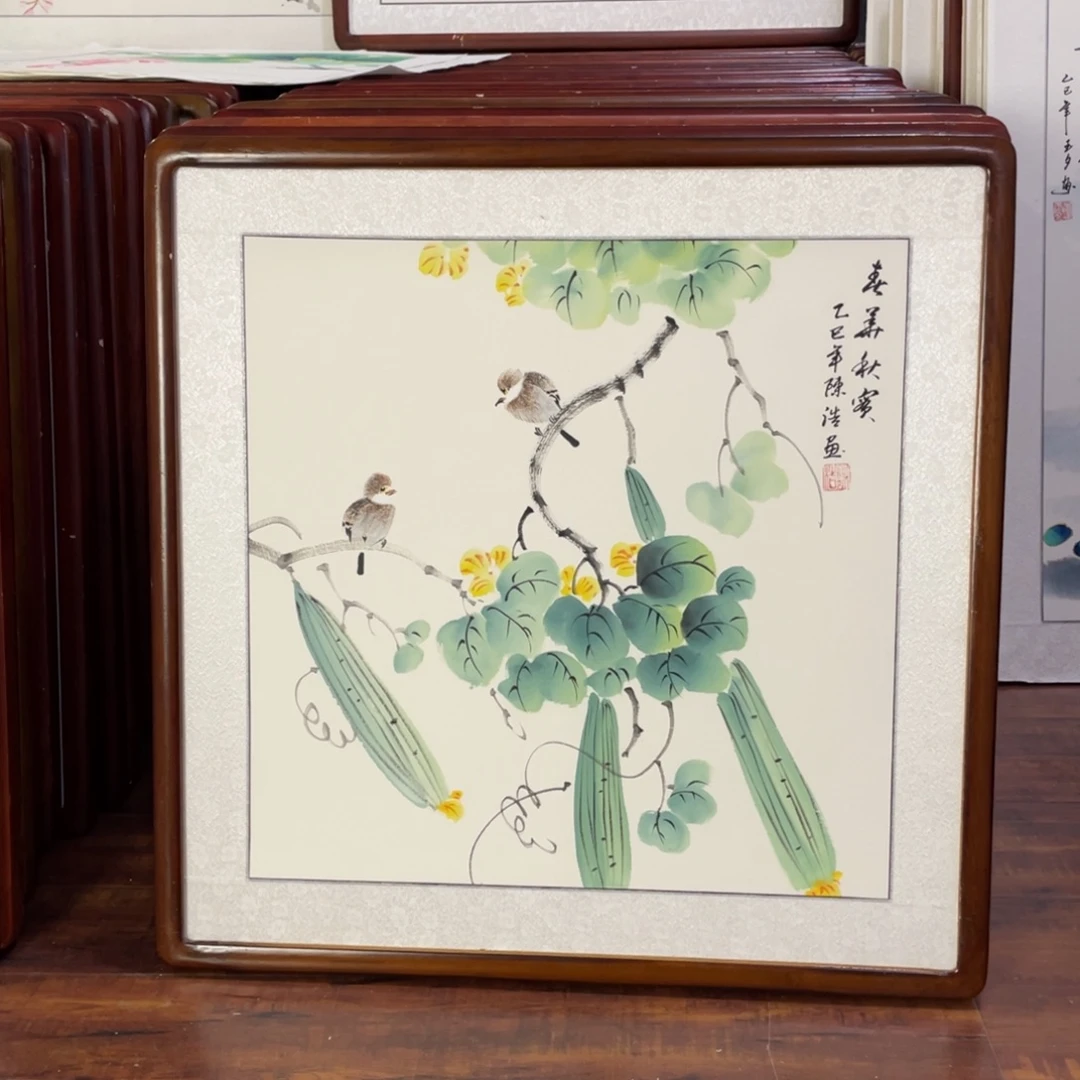 国画带框尺寸63*63厘米