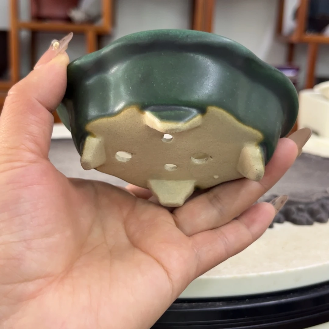 紫砂花盆瑕疵洞眼3-10-8。。。