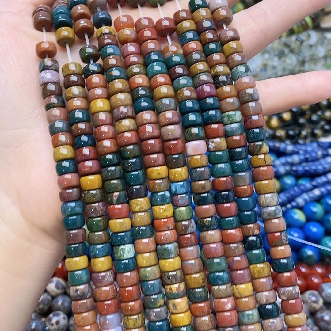 未镶嵌玛瑙/玉髓珠宝半成品卡七印度玛瑙直切一条