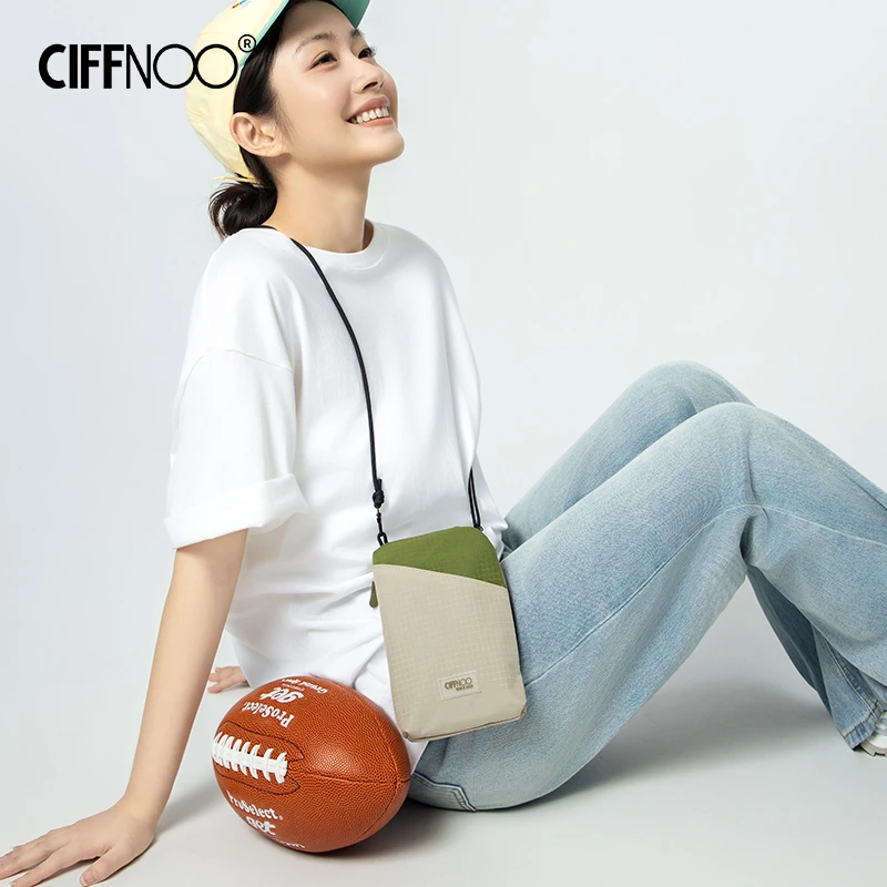 Ciffnoo手机包斜挎2025新款休闲杂物收纳包随身时尚撞色小挎包