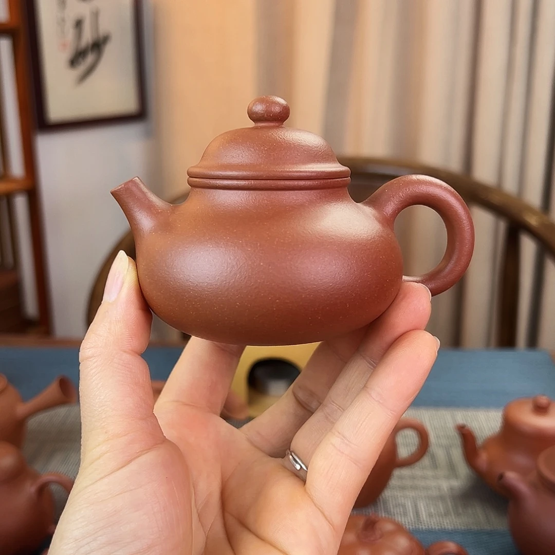 茶壶紫砂精品 容天 红降坡泥 160cc