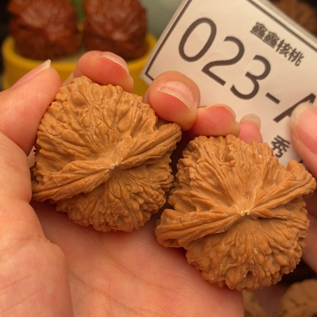 把件文玩核桃白狮42……