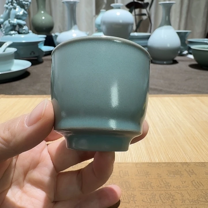 陶摆件全手工，酒杯，