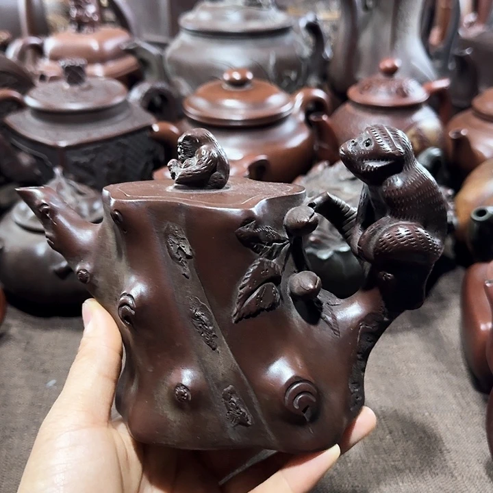 泥塑紫砂壶茶具壶