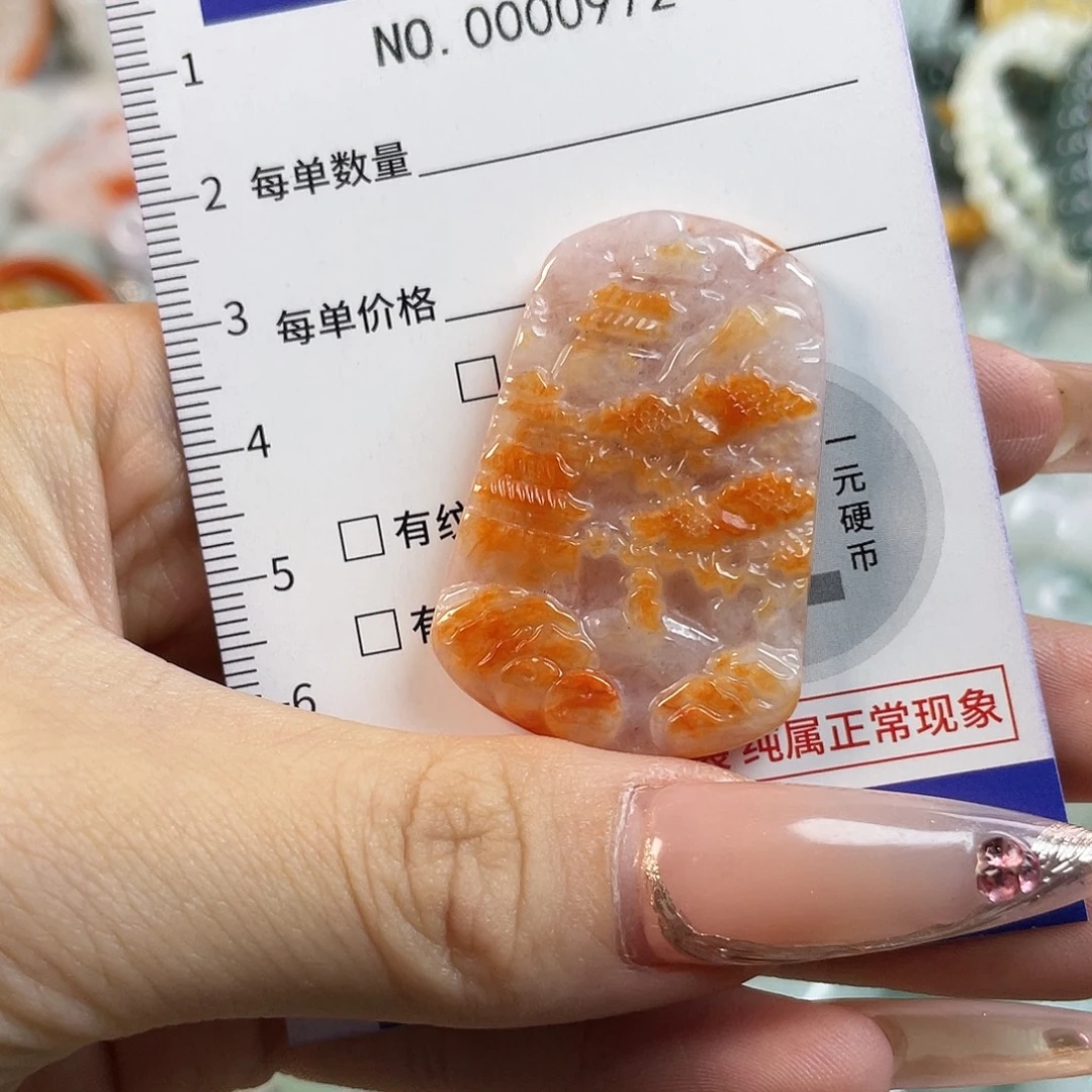 翡翠未镶嵌颈饰hhj