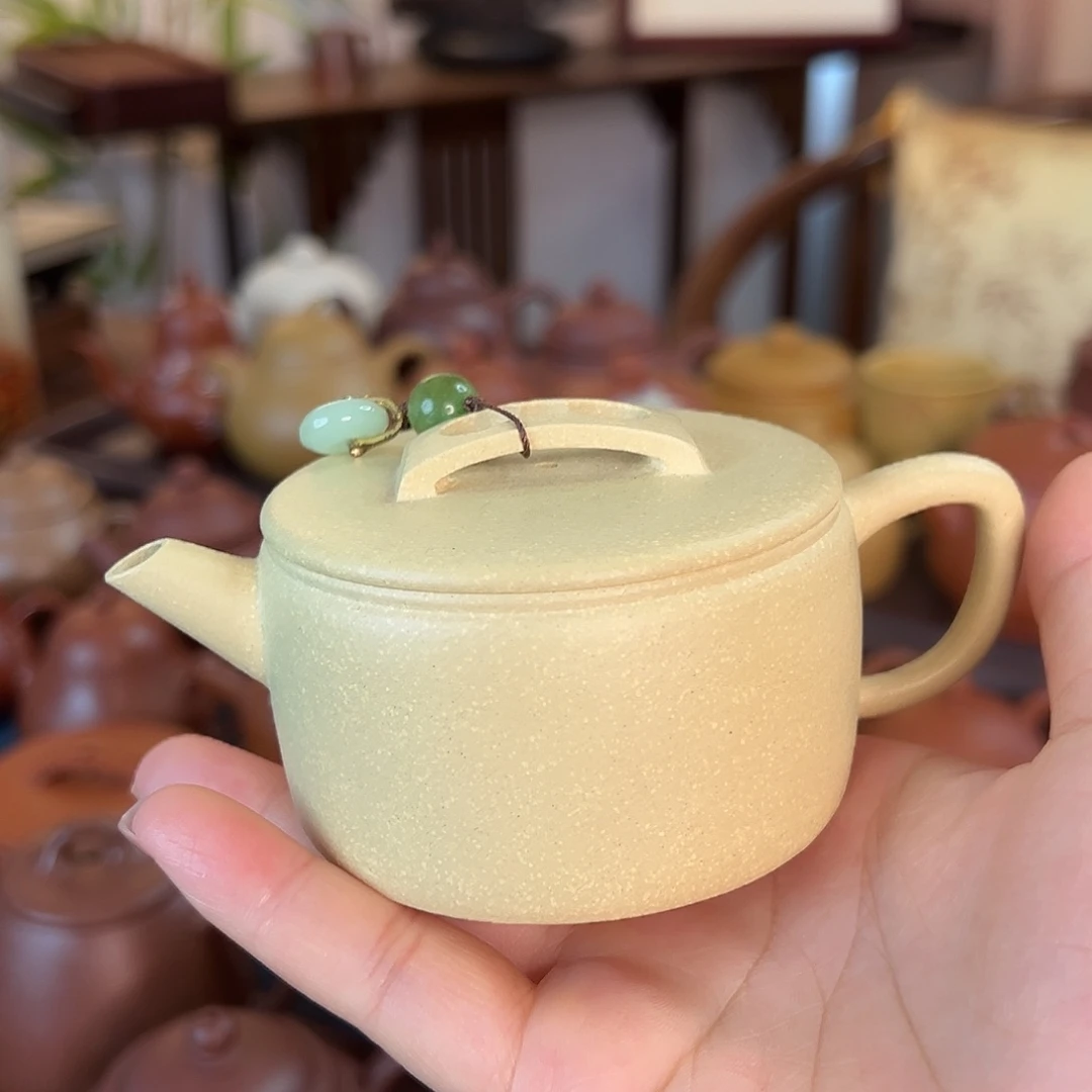 茶壶紫砂精品原矿本山绿汉瓦140cc