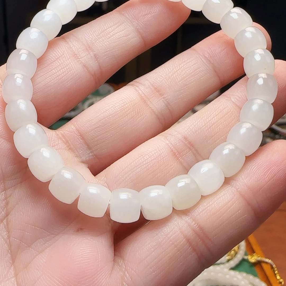 和田玉未镶嵌手链