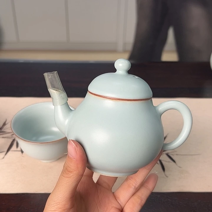 龙泉云间青瓷小米茶器