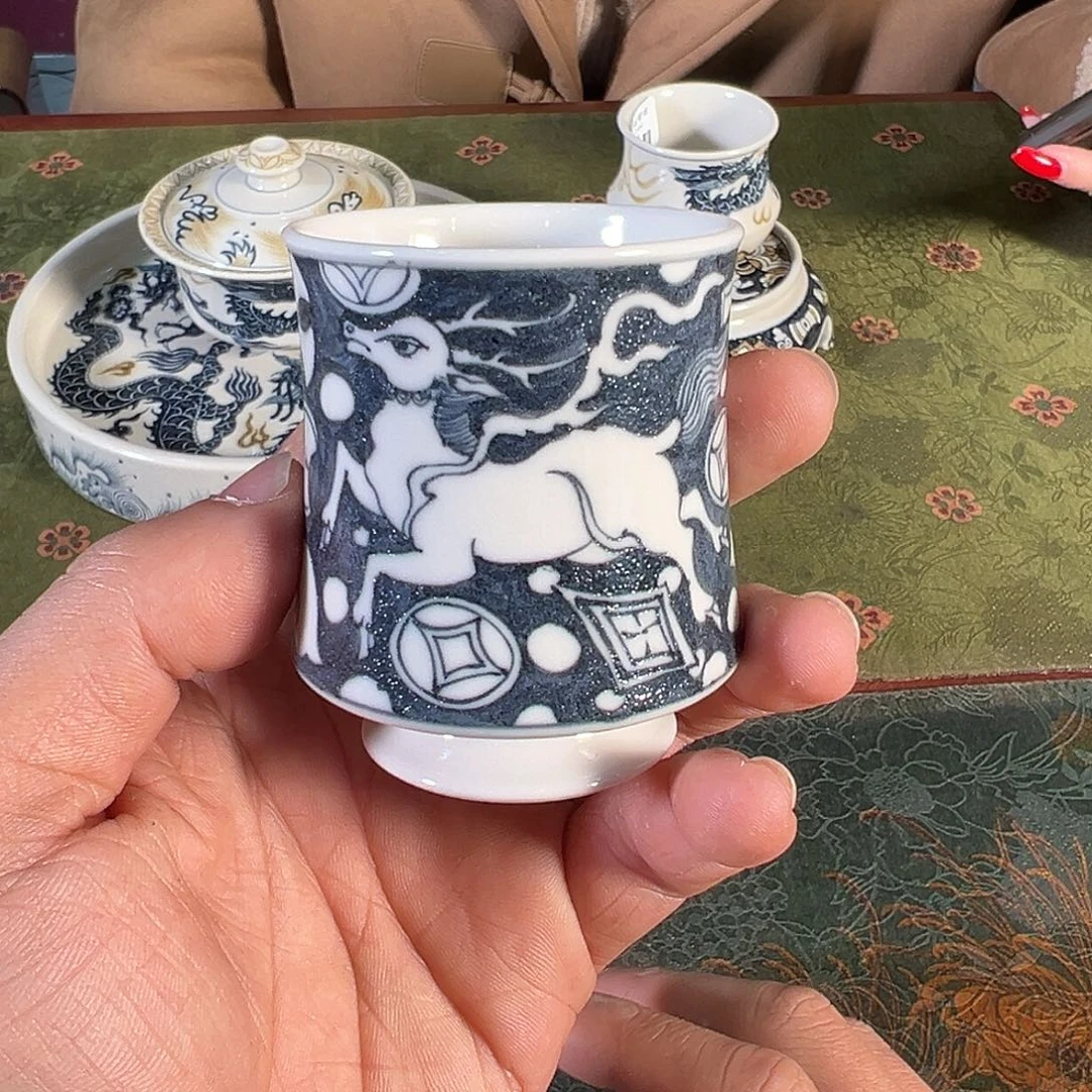 杯景德镇手工手绘杯子