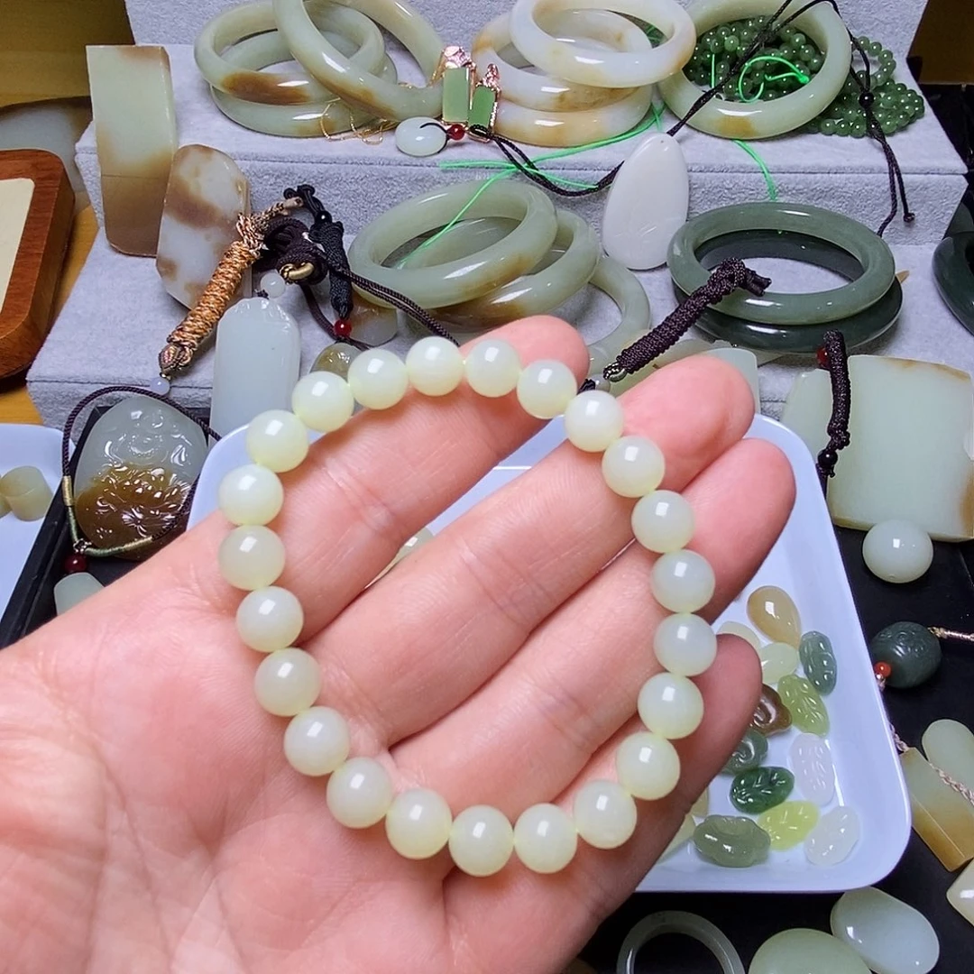未镶嵌手链和田玉（糖玉）