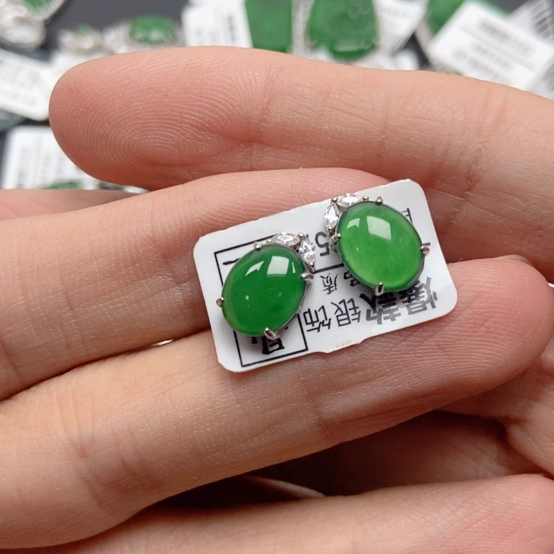 翡翠银S925镶嵌颈饰