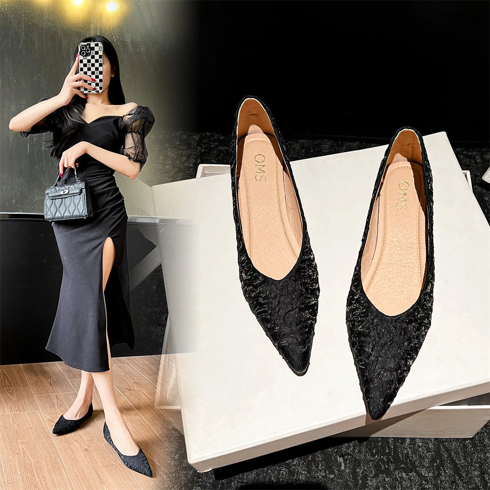 热销推荐【时尚洋气】2025新款创意堆褶鞋日常通勤女单鞋