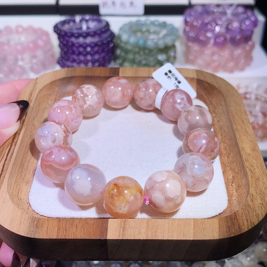 未镶嵌手链水晶樱花玛瑙17