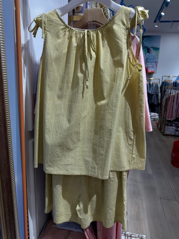 雅致内衣 | 秋鹿女士夏季吊带短裤家居服套装