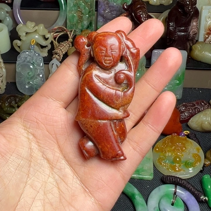 和田玉未镶嵌挂件