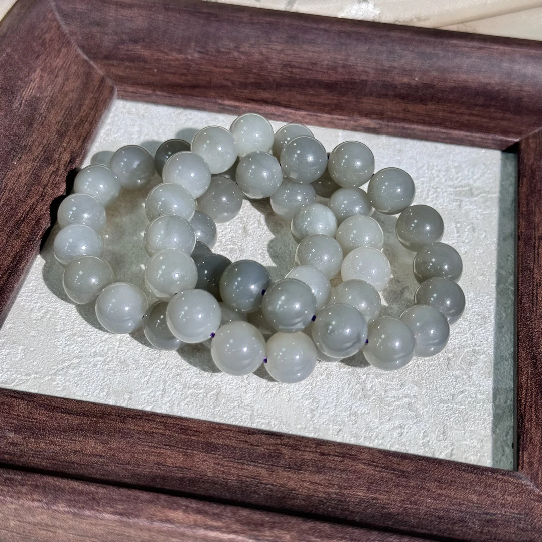 【小院甄选】烟紫和田玉单圈约12mm 多样性发一件 519ECK