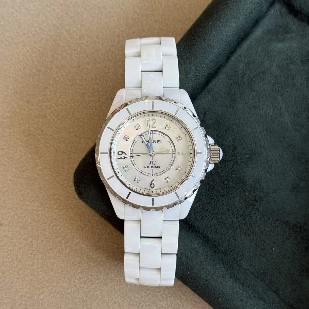 95新 Chanel/香奈儿 J12/38mm/自动机械/女表/陶瓷简约名表
