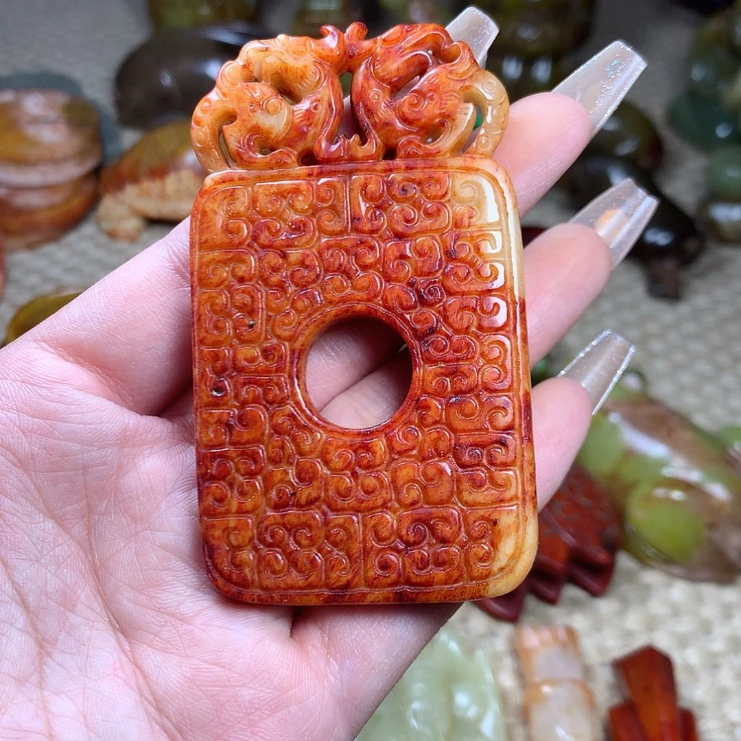 白玉菩提吊坠挂件